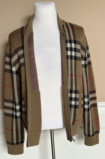 Burberry Morland Taupe Vintage Check Men’s Wool Jacket 8091164 Large NWT $1250