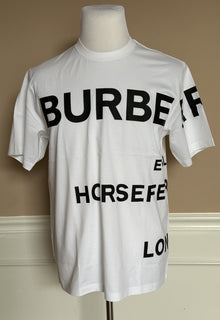 Burberry Horseferry Print Men’s White T-shirt S (Fits M-L) 8084332 NWT $500