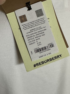 Burberry Horseferry Print Men’s White T-shirt S (Fits M-L) 8084332 NWT $500