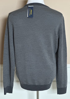 Polo Ralph Lauren Men's Knit Wool Sweater Grey 2XL NWT $198