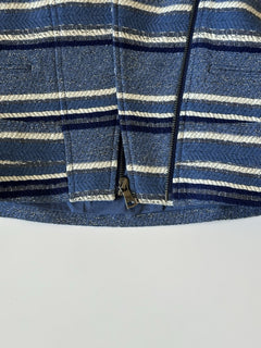 BCBG MAXAZRIA Women’s Blue/White Jacket Size S