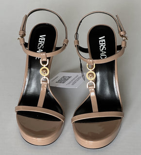 Versace Leather Pump Shoes Sandals Blush 10 US (40 Euro) 1013713 Italy NIB $995