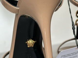 Versace Leather Pump Shoes Sandals Blush 10 US (40 Euro) 1013713 Italy NIB $995