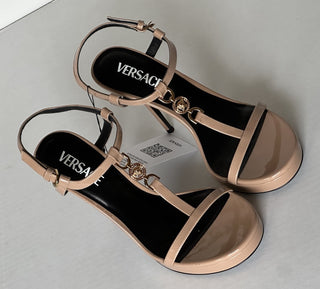 Versace Leather Pump Shoes Sandals Blush 10 US (40 Euro) 1013713 Italy NIB $995