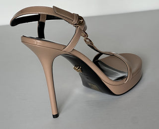 Versace Leather Pump Shoes Sandals Blush 10 US (40 Euro) 1013713 Italy NIB $995