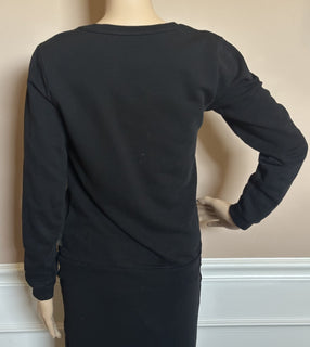 Roberto Cavalli Crewneck Women’s Black Sweater XS Made in Italy
