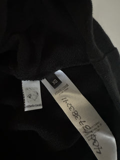 Roberto Cavalli Crewneck Women’s Black Sweater XS Made in Italy