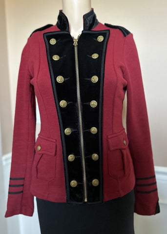 Ralph Lauren Women’s Cotton Blazer Jacket Red Size Small