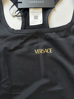 Versace Gym Black Tank Top Small Made in Italy 1004101 NWT $395