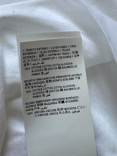 Versace Embroidered Logo White Cotton Jersey T-Shirt 5XL A87021S NWT $475