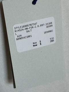 Burberry Men's White Cotton T-shirt Large 8090542 Portugal NWT $510