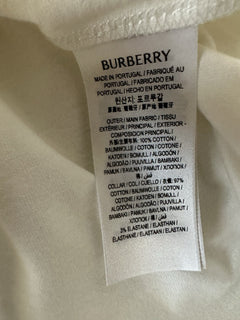 Burberry Men's White Cotton T-shirt Large 8090542 Portugal NWT $510