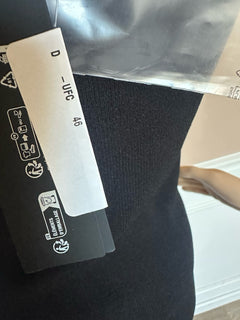 Versace Women’s Knit Stretch Black Dress 46 Euro 1011775 NWT $1500