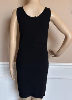 Versace Women’s Knit Stretch Black Dress 46 Euro 1011775 NWT $1500