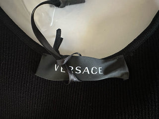 Versace Women’s Knit Stretch Black Dress 46 Euro 1011775 NWT $1500