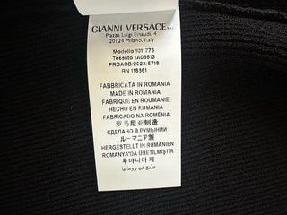 Versace Women’s Knit Stretch Black Dress 46 Euro 1011775 NWT $1500