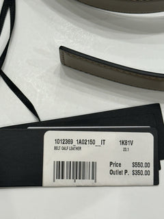 Versace Medusa-Buckle Brown Slim Calf Leather Belt 100 (40) IT 1012369 NWT $550
