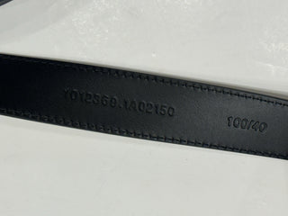 Versace Medusa-Buckle Brown Slim Calf Leather Belt 100 (40) IT 1012369 NWT $550