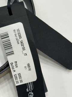 Versace Medusa-Buckle Brown Slim Calf Leather Belt 105 (42) IT 1012369 NWT $550
