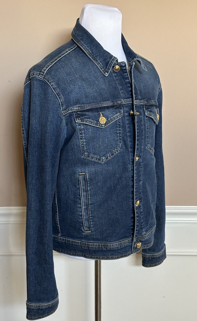 Versace Men’s Blouson Denim Blue Jacket 42 US (52 Euro) 1007328 NWT $1400