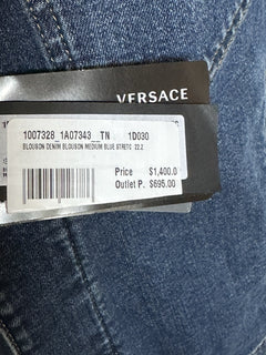 Versace Men’s Blouson Denim Blue Jacket 42 US (52 Euro) 1007328 NWT $1400
