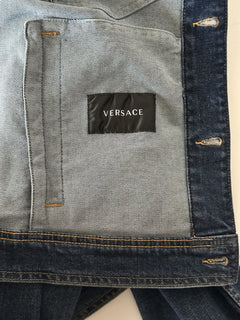 Versace Men’s Blouson Denim Blue Jacket 42 US (52 Euro) 1007328 NWT $1400