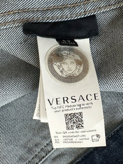 Versace Men’s Blouson Denim Blue Jacket 42 US (52 Euro) 1007328 NWT $1400