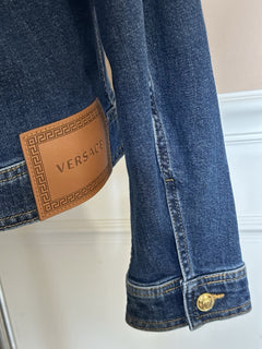 Versace Men’s Blouson Denim Blue Jacket 42 US (52 Euro) 1007328 NWT $1400