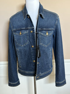 Versace Men’s Blouson Denim Blue Jacket 42 US (52 Euro) 1007328 NWT $1400