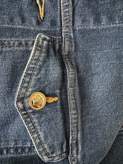 Versace Men’s Blouson Denim Blue Jacket 42 US (52 Euro) 1007328 NWT $1400