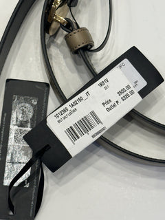 Versace Medusa-Buckle Brown Slim Calf Leather Belt 120 (48) IT 1012369 NWT $500