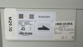Burberry Mens Stingray Rubber Jungle IP Check Sandals 10 US 43 8088962 NIB $550