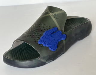 Burberry Mens Stingray Rubber Jungle IP Check Sandals 10 US 43 8088962 NIB $550