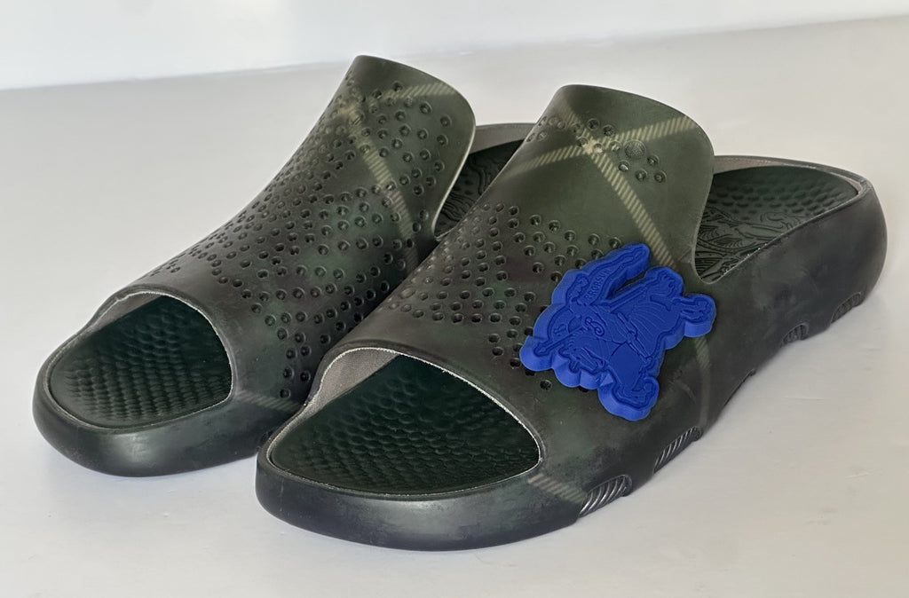 Burberry Mens Stingray Rubber Jungle IP Check Sandals 14 US 47 8088962 NIB $550