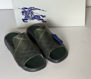 Burberry Mens Stingray Rubber Jungle IP Check Sandals 14 US 47 8088962 NIB $550