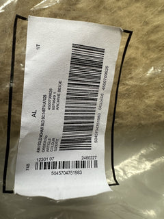 Burberry Solid Mohair Wool Scarf Archive Beige 212x17 80796491 Italy NWT $390