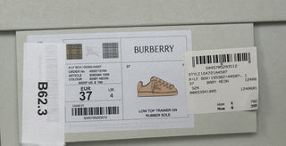 Burberry Women's Baby Neon Low Top Sneakers 7 US (37 Eu) Italy 8083394 NIB $790