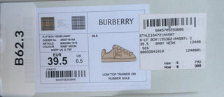 Burberry Women's Baby Neon Low Top Sneakers 9.5 US (39.5) Italy 8083394 NIB $790