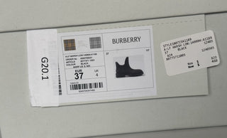 Burberry Rubber  Marsh Women's Black Rain Boots 7 US (37 Eu) IT 8077371 NIB $820