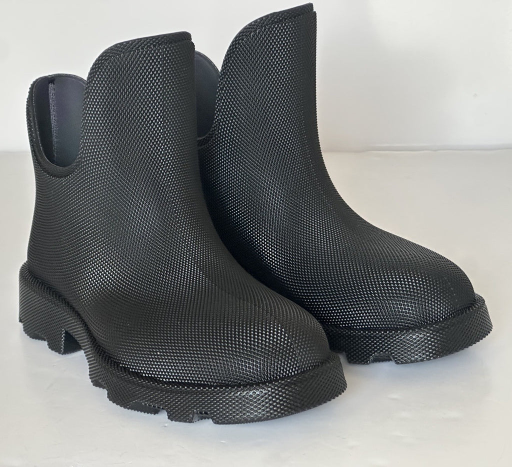 Burberry Rubber  Marsh Women's Black Rain Boots 9 US (39 Eu) IT 8077371 NIB $820