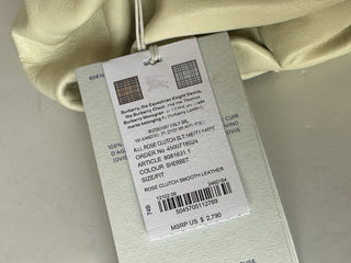 Burberry Rose Smooth Leather Clutch Sherbet 8081631 Made in Italy NWT $2790