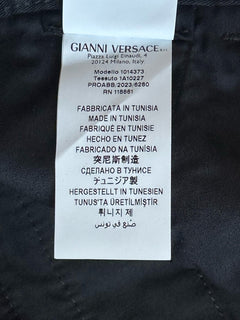 Versace Heritage Print Black Drill Fabric Shorts 52 Euro (36”) 1014373 NWT $900