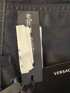Versace Heritage Print Black Drill Fabric Shorts 52 Euro (36”) 1014373 NWT $900