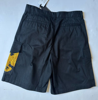 Versace Heritage Print Black Drill Fabric Shorts 52 Euro (36”) 1014373 NWT $900