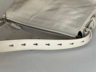 Burberry Small Knight Crinkled Leather Shoulder Bag Beige 80816761 NWT $2590