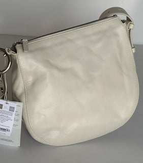 Burberry Small Knight Crinkled Leather Shoulder Bag Beige 80816761 NWT $2590