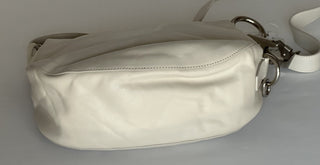 Burberry Small Knight Crinkled Leather Shoulder Bag Beige 80816761 NWT $2590