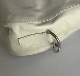 Burberry Small Knight Crinkled Leather Shoulder Bag Beige 80816761 NWT $2590