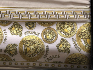 Versace Medusa Amplified 4-piece FULL Bed Set Sheet Set Pink/Gold NIB $900