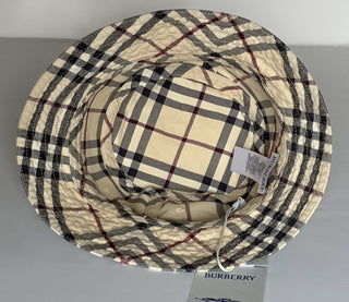 Burberry Classic Check Bucket Hat Stone Small (56 cm) 8075650 Italy NWT $480